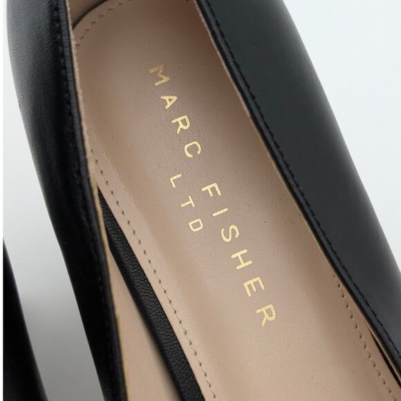 Marc Fisher Square toe Classic Heel Pump Women's Black Size US10M EU41 - Picture 11 of 13